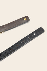 Ceinture Céane vernis embossé noir