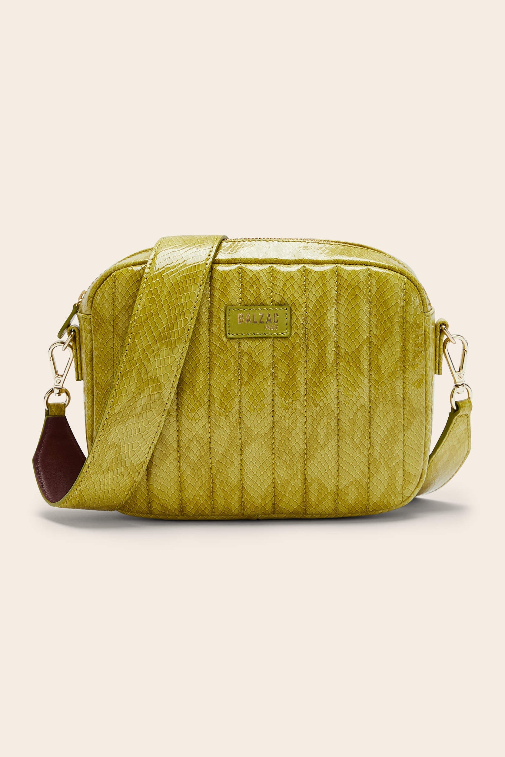 Sac César vernis embossé anis