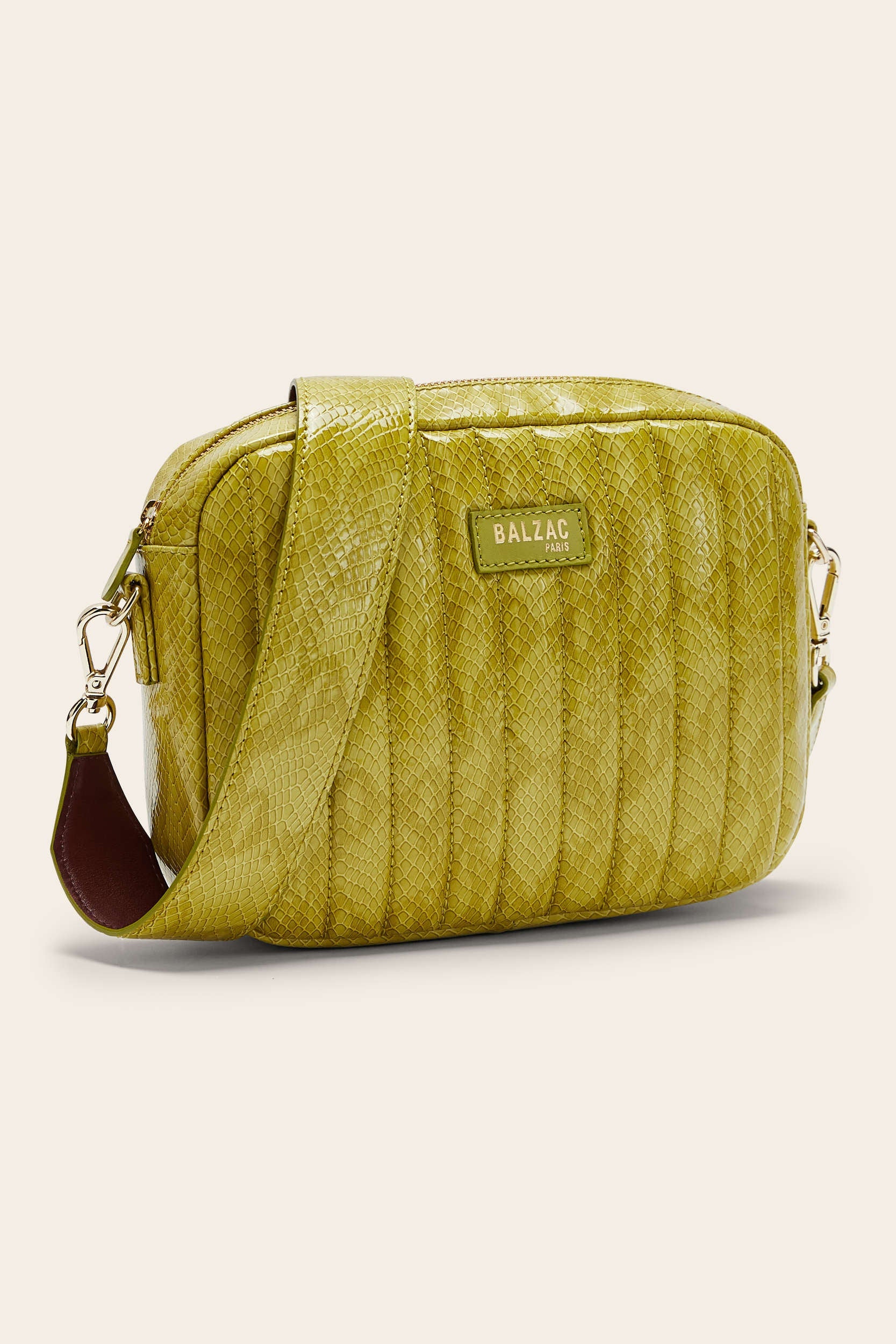 Sac César vernis embossé anis