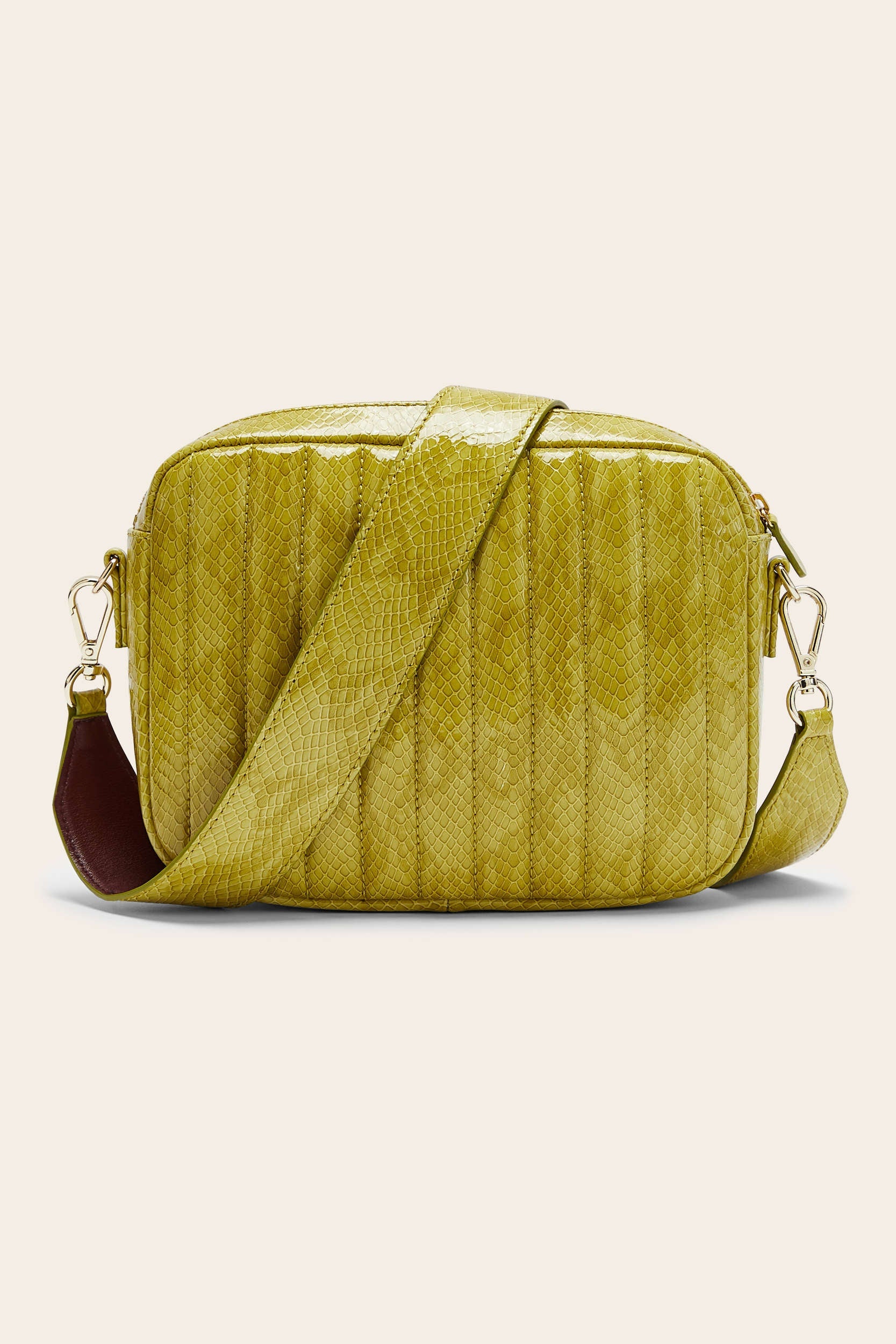 Sac César vernis embossé anis