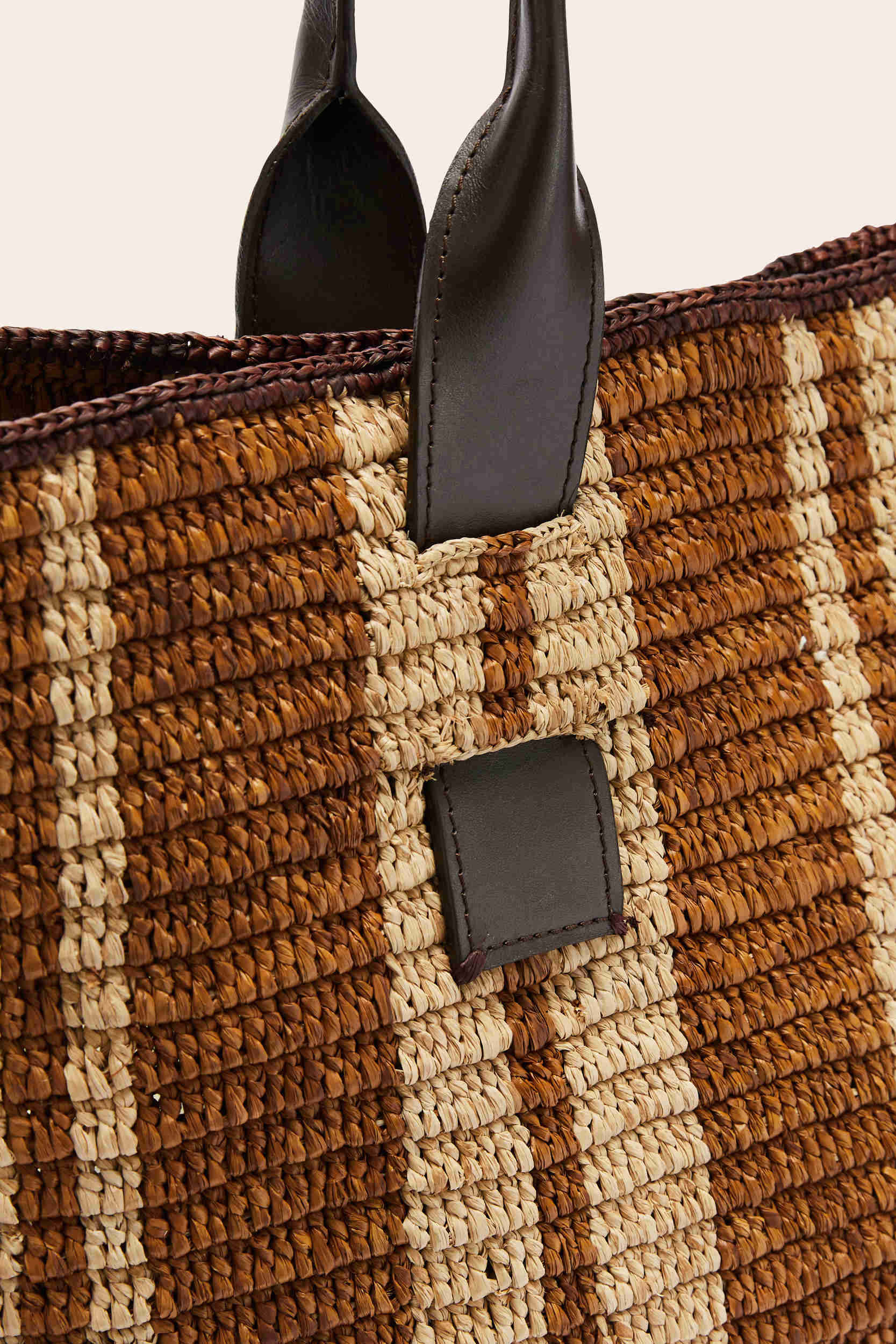 Panier Clément raphia et chocolat