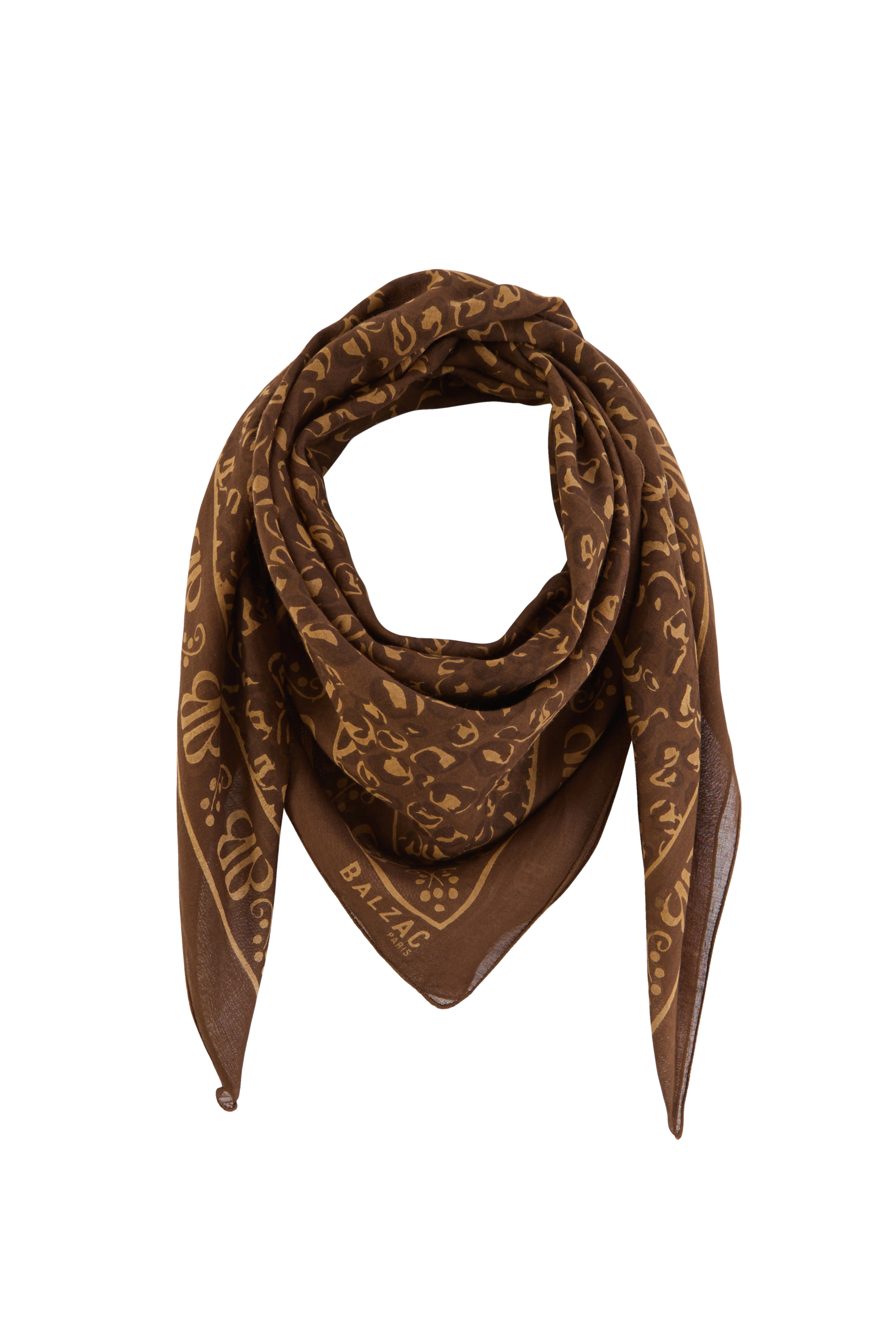 Foulard Johanna chocolat