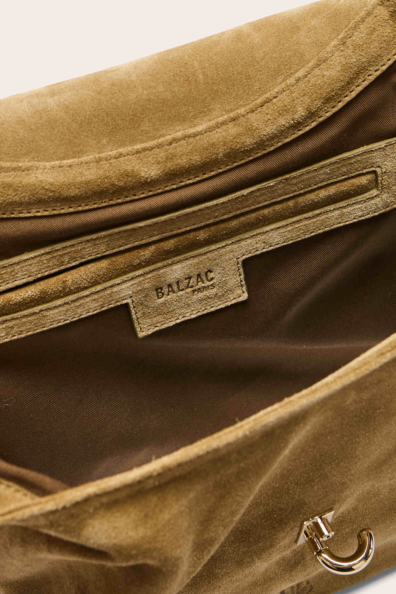 Sac Gala croûte de cuir kaki