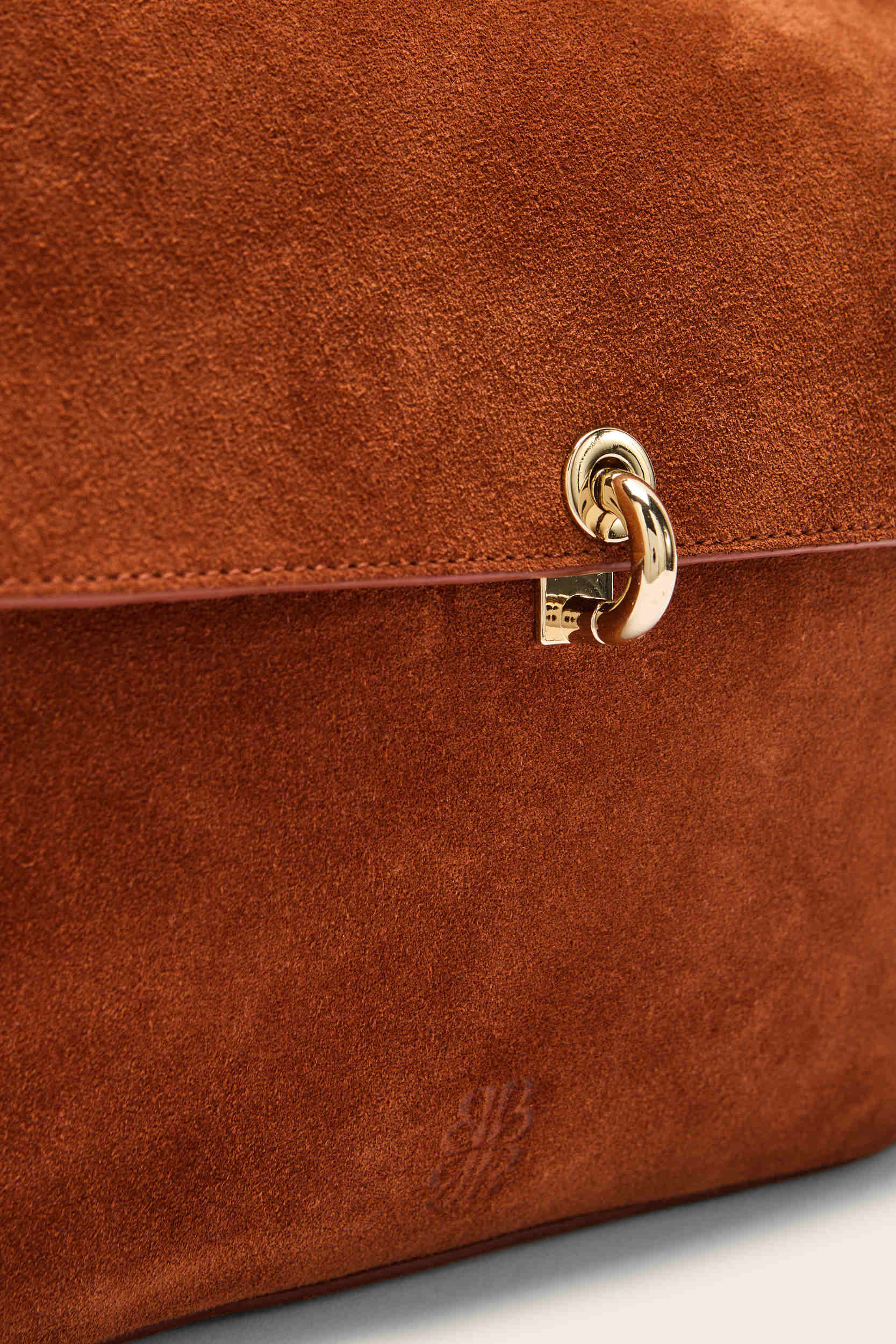 Sac Gala croûte de cuir brique