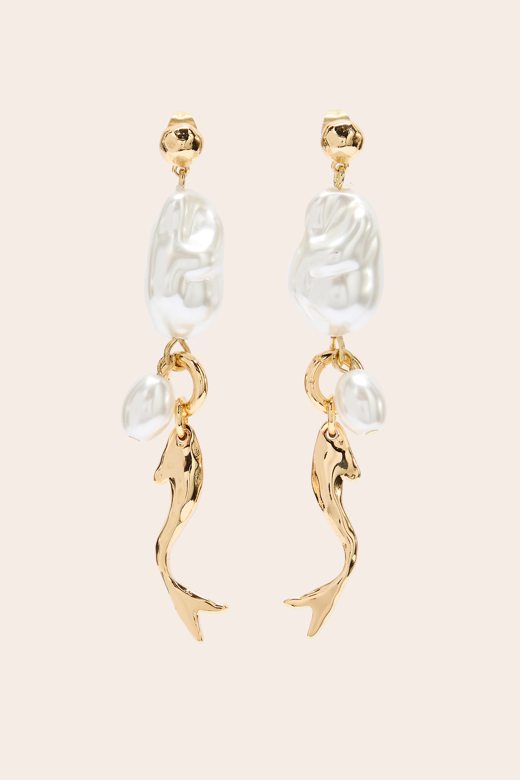 Boucles d'oreille Olivia poisson doré