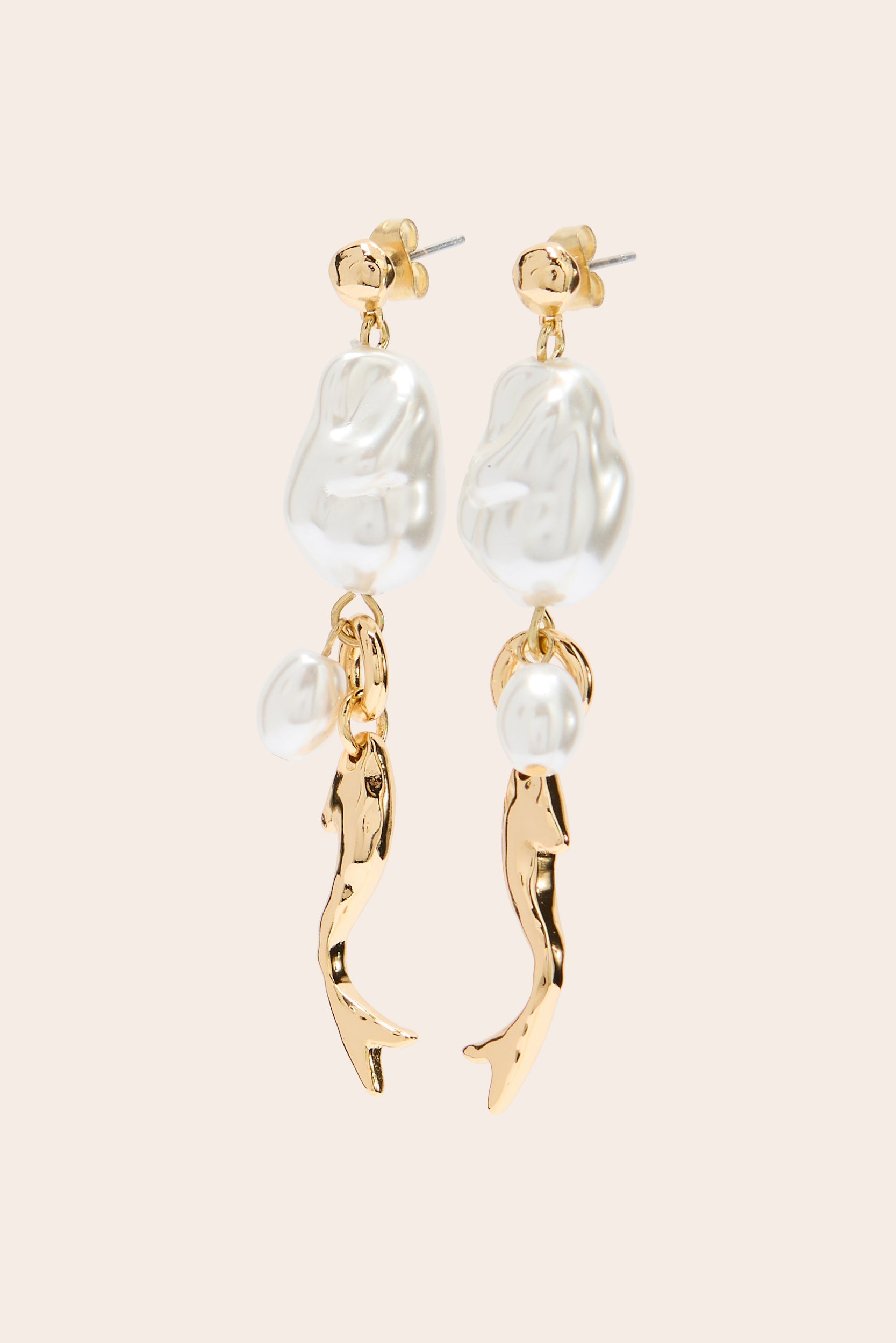 Boucles d'oreille Olivia poisson doré