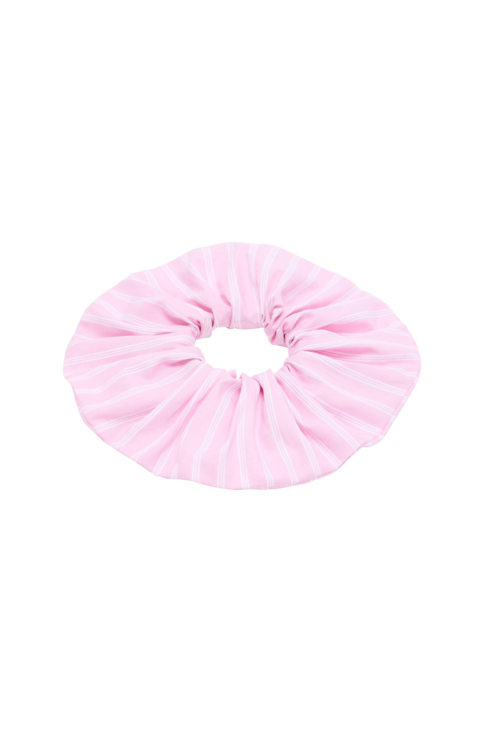 Chouchou Billy XL rayures rose clair et écru