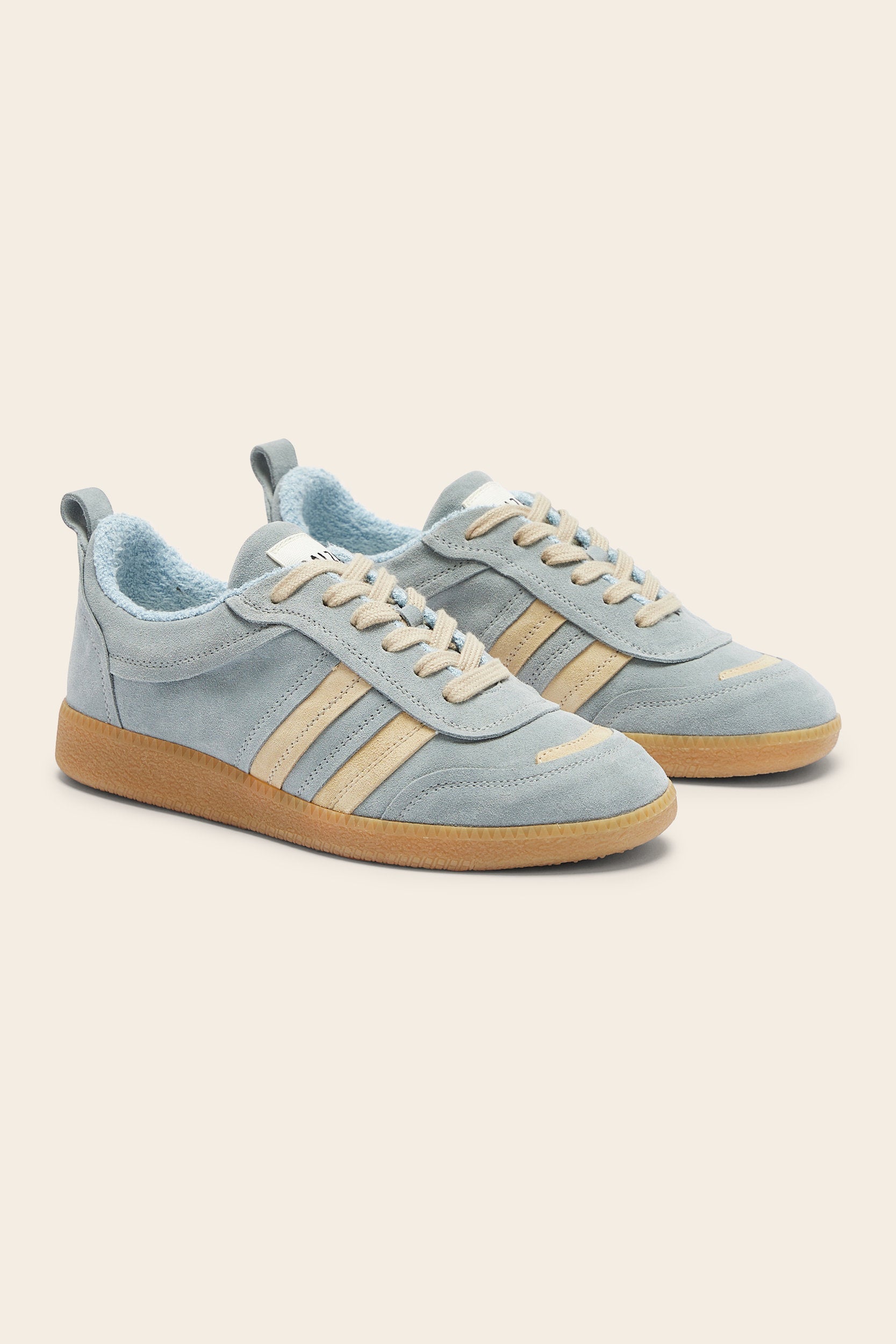 Baskets Quinn bleu et beige