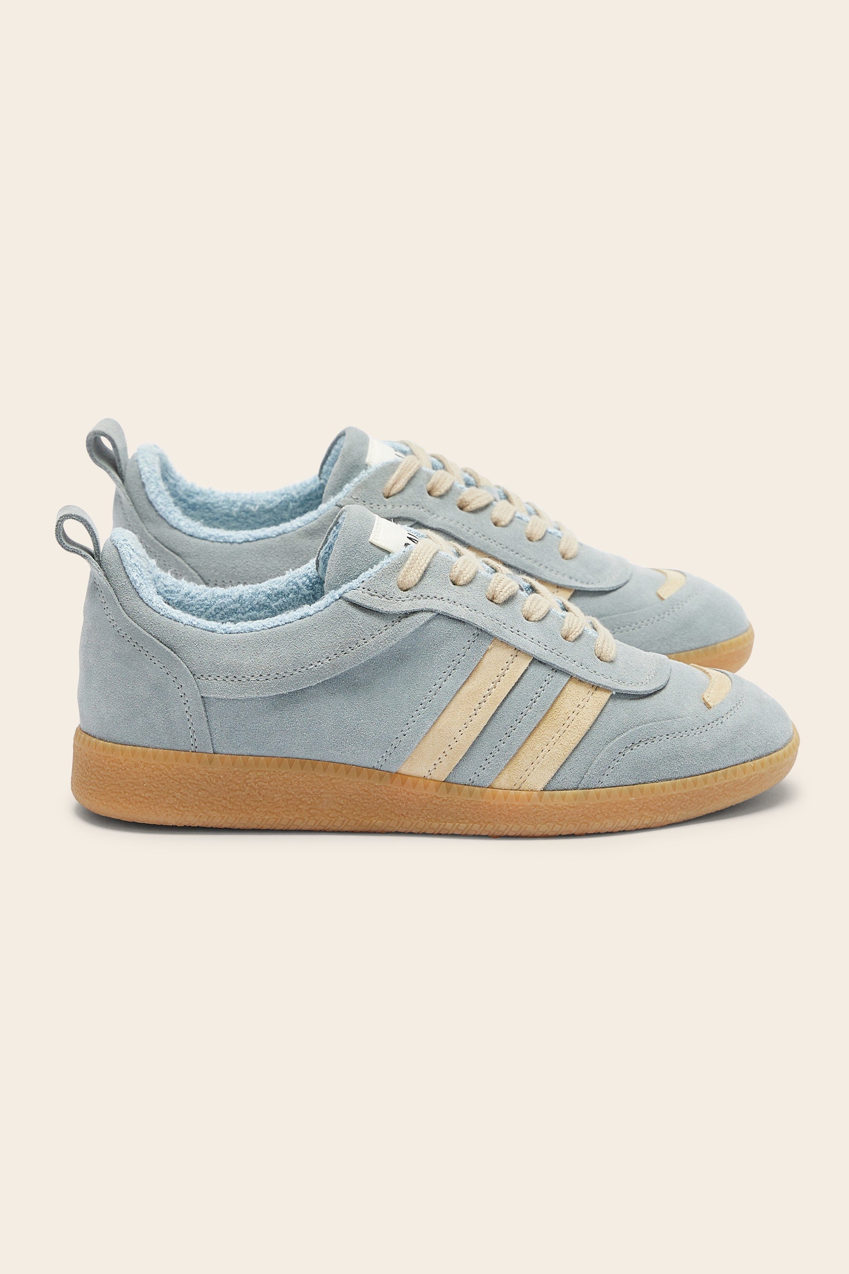 Baskets Quinn bleu et beige