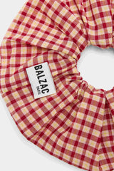 Chouchou Billy XL vichy rouge et jaune
