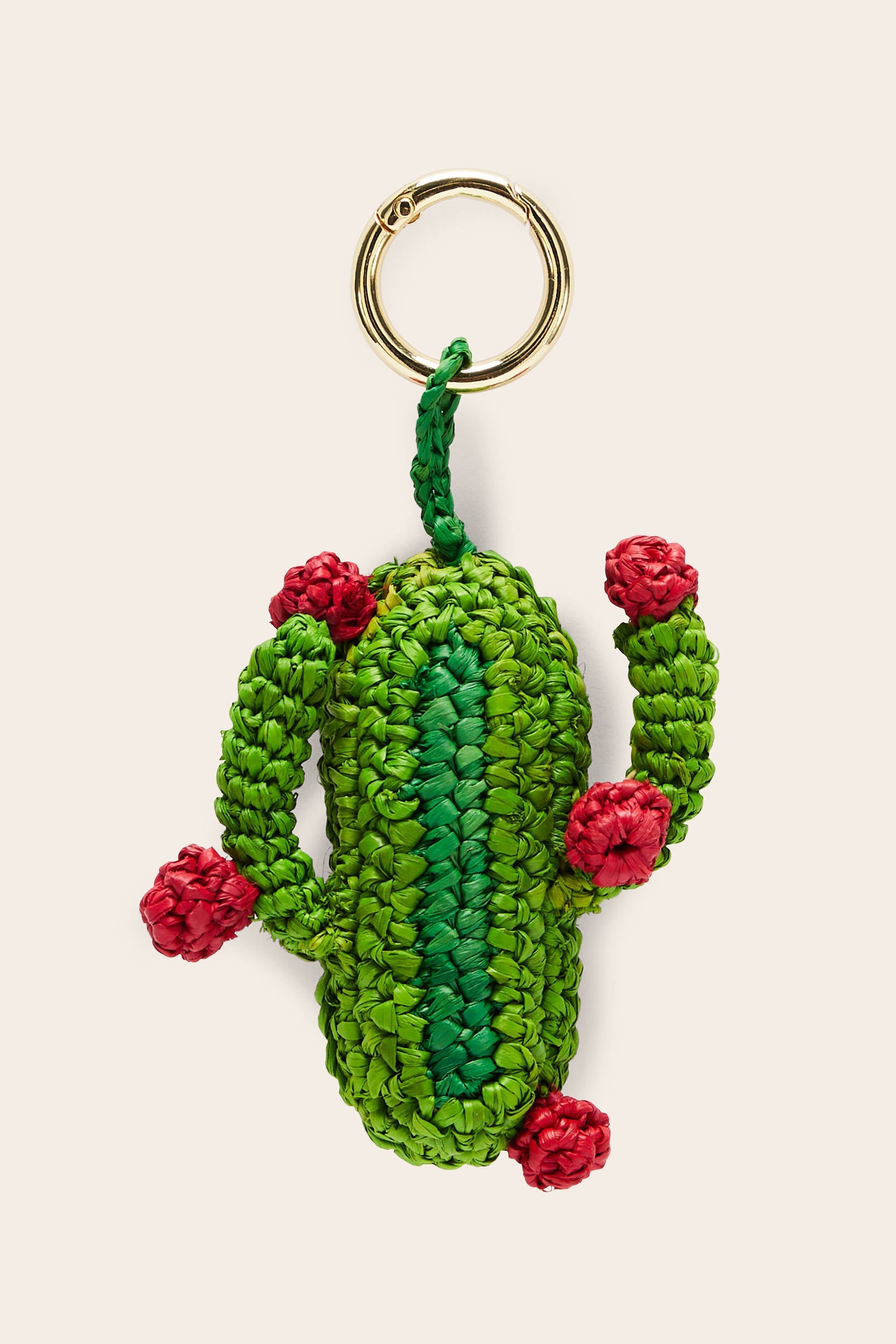Porte-clés Cactus raphia