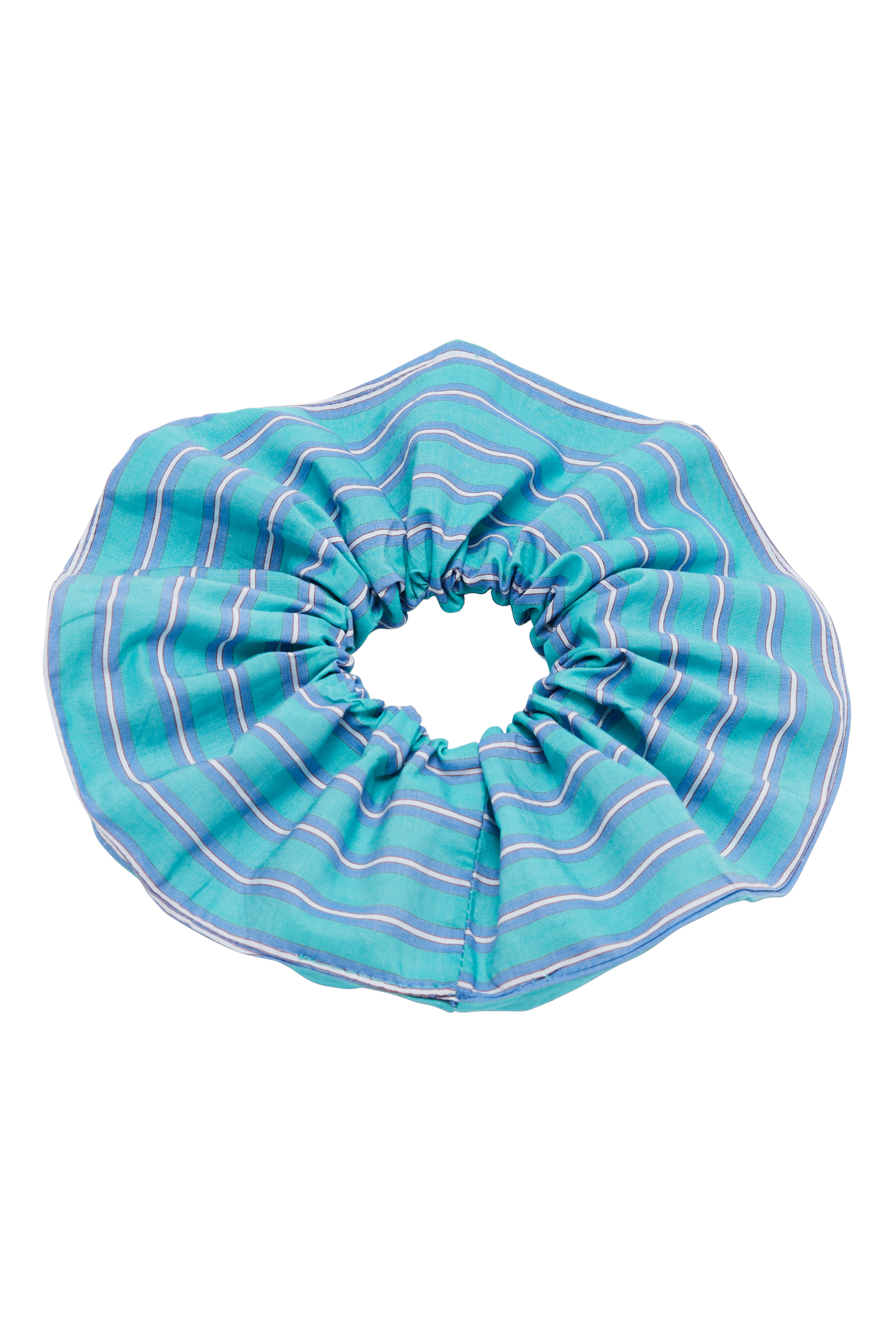 Chouchou Billy XL rayures turquoise