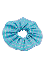Chouchou Billy XL rayures turquoise