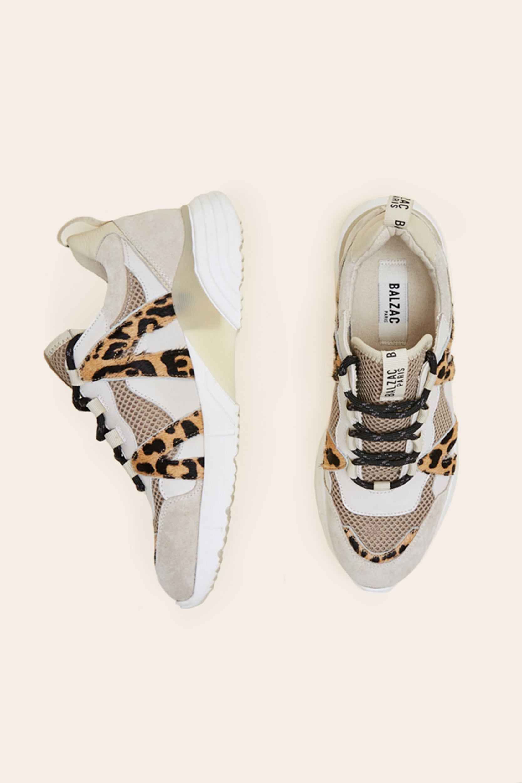 Baskets Astor sable et guépard