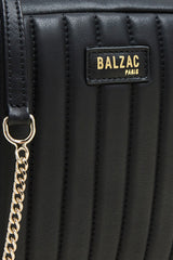 Sac Grand César noir lisse chaine amovible