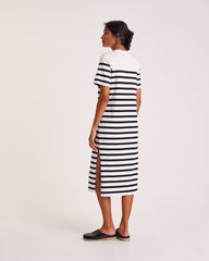 Robe Claodia à rayures noires