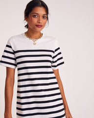Robe Claodia à rayures noires