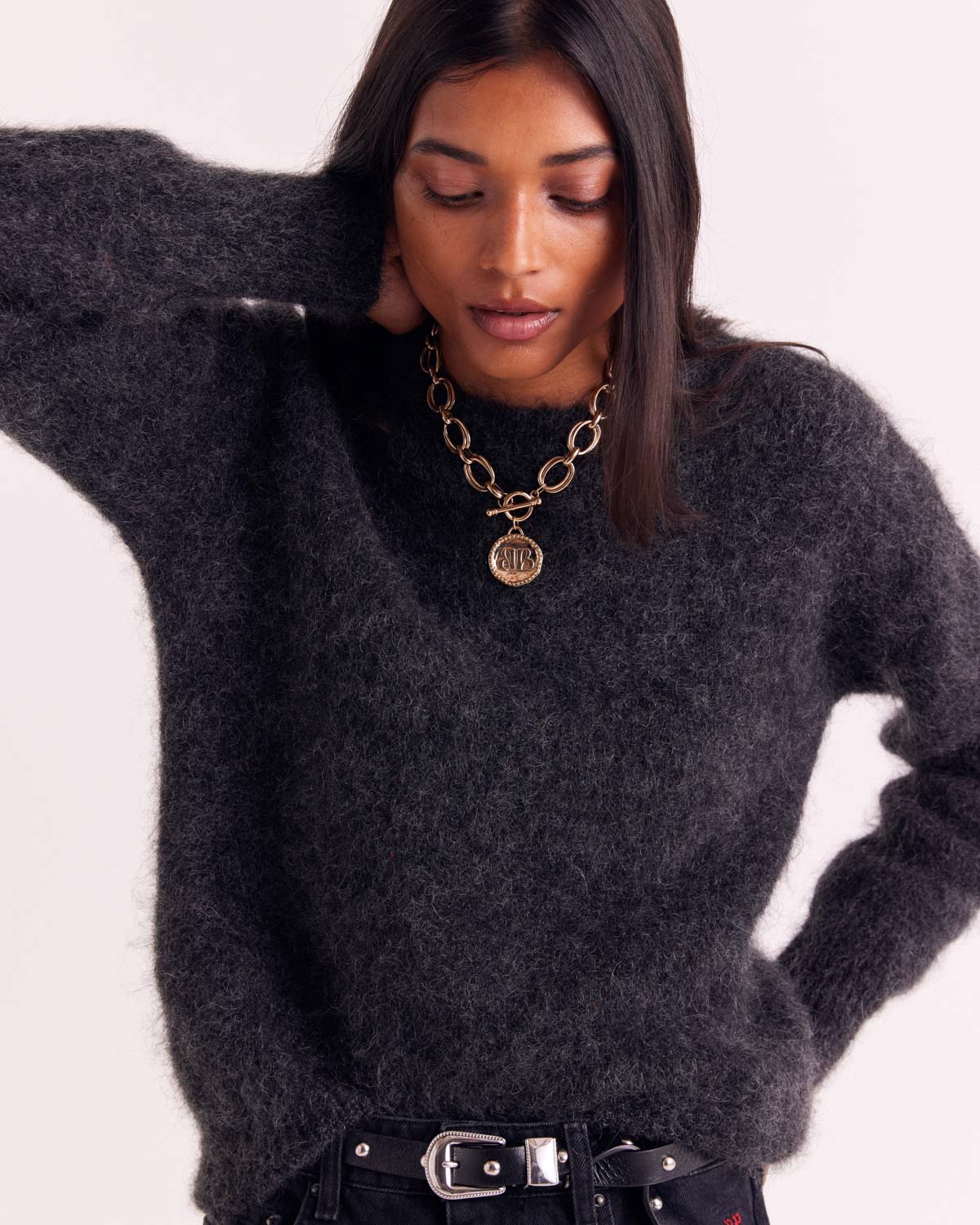 Pull Doudou gris