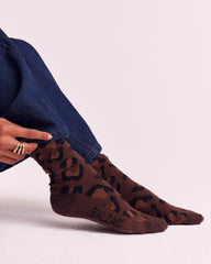 Chaussette Léo léopard fauve