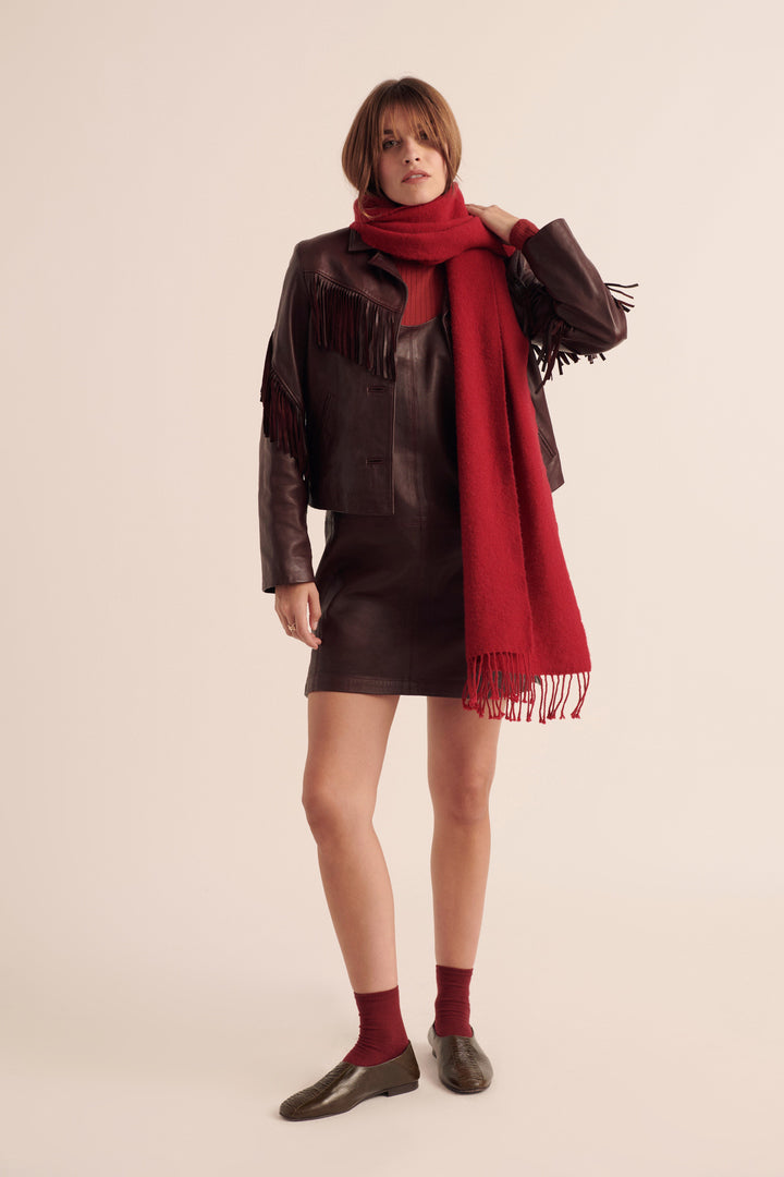 Robe chasuble Dona bordeaux