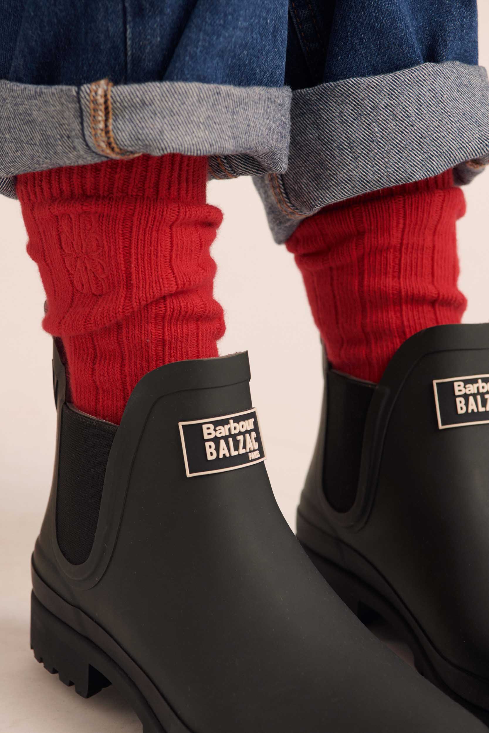 Chaussettes Felice rouge