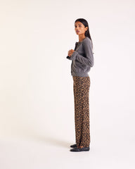 Pantalon Piana léopard irisé