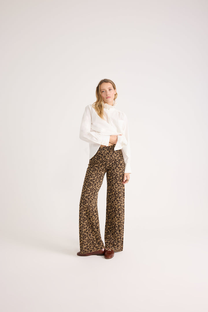 Pantalon Piana léopard irisé