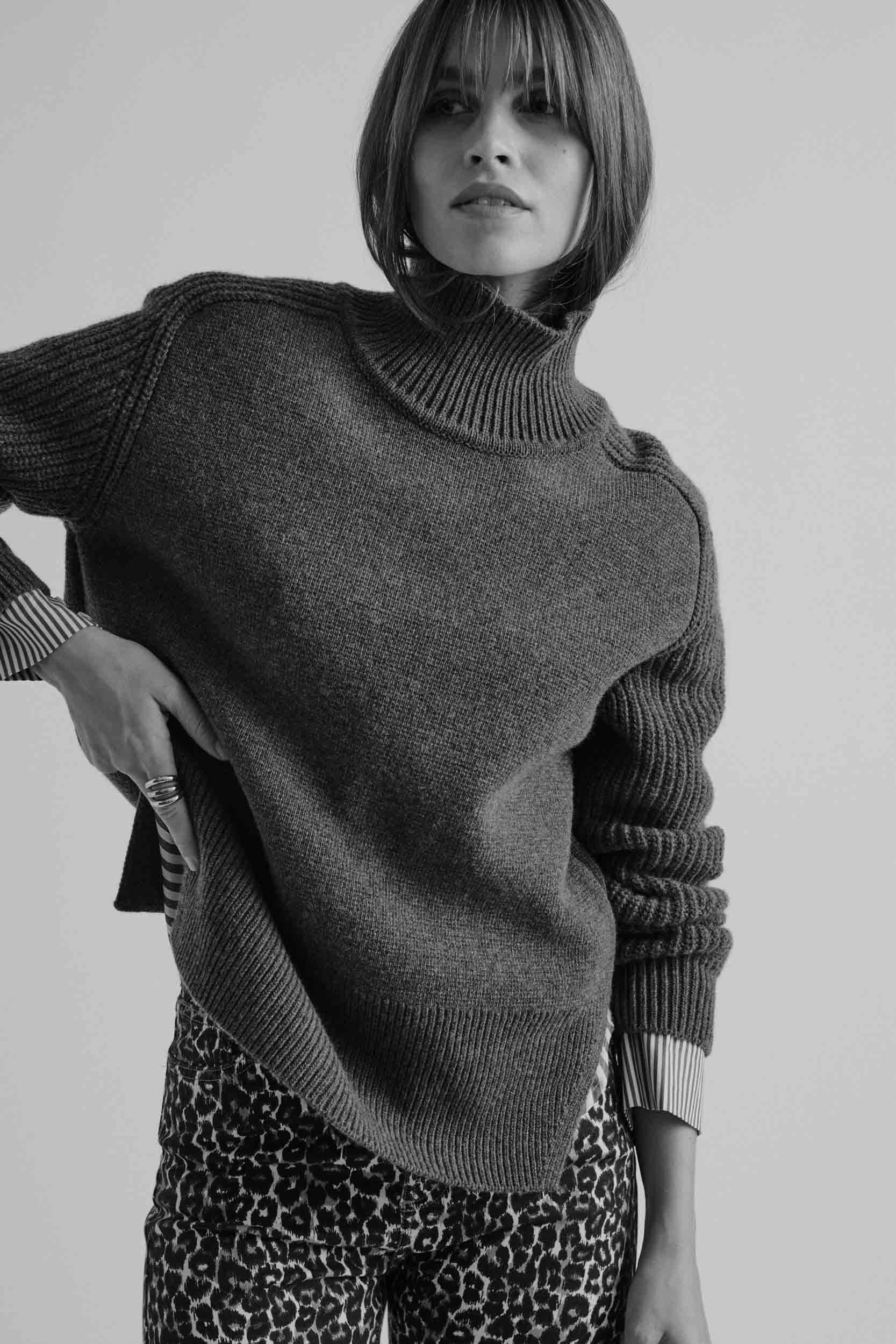 Pull Maël gris