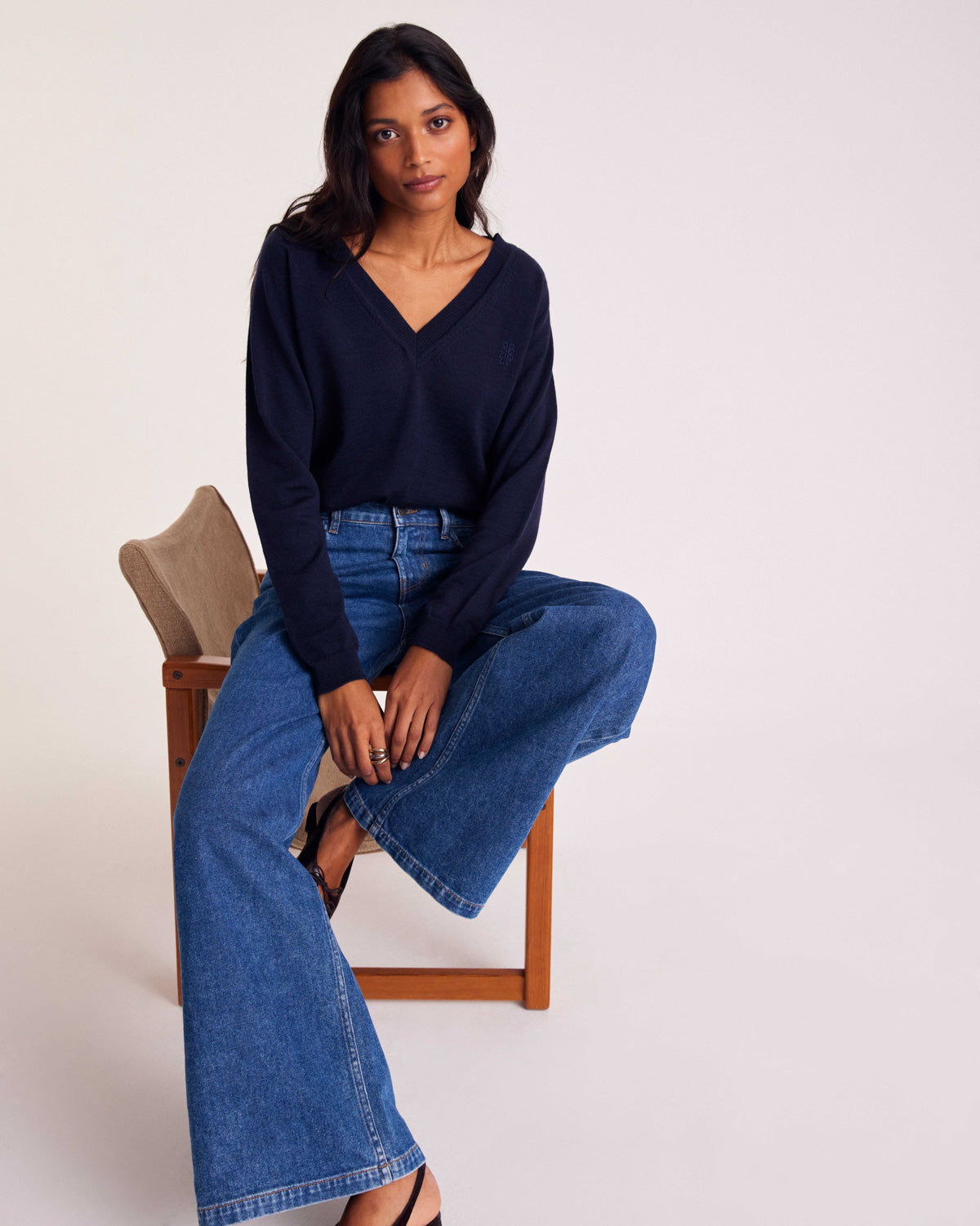 Pull Victoria bleu marine