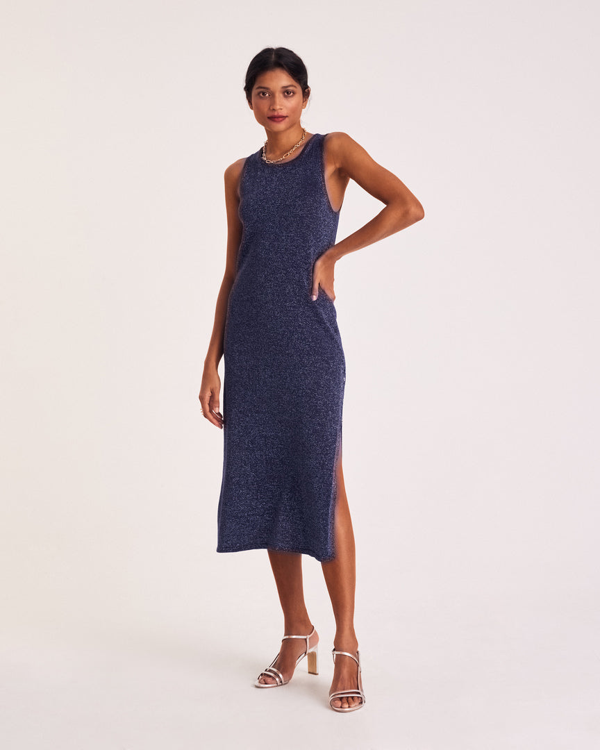 Robe Persil marine irisé