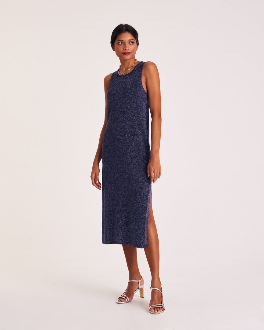 Robe Persil marine irisé