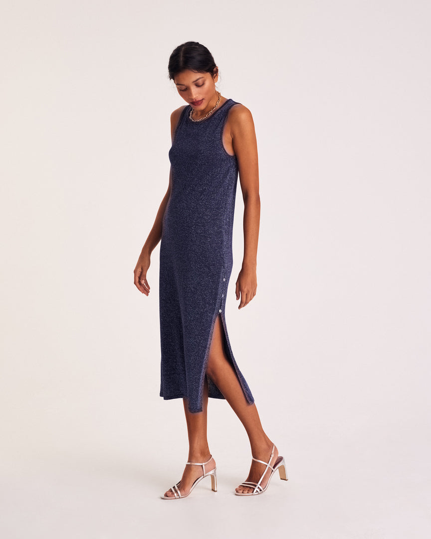 Robe Persil marine irisé