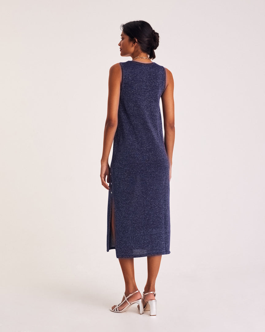 Robe Persil marine irisé
