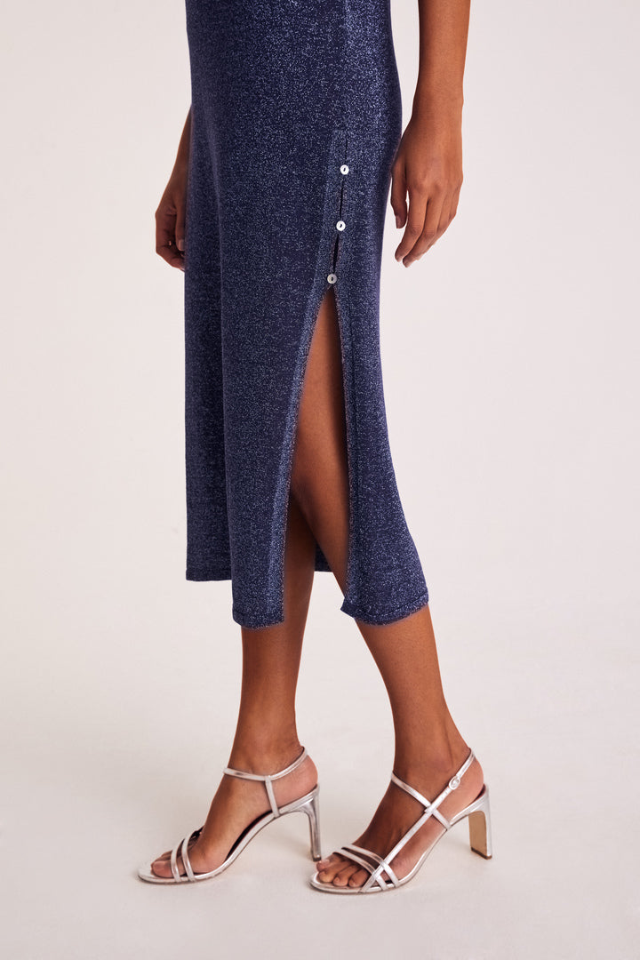 Robe Persil marine irisé