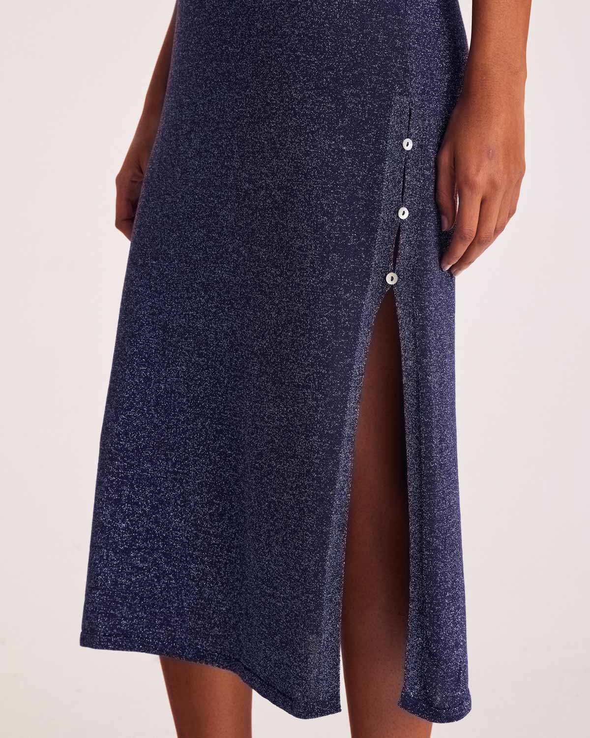 Robe Persil marine irisé
