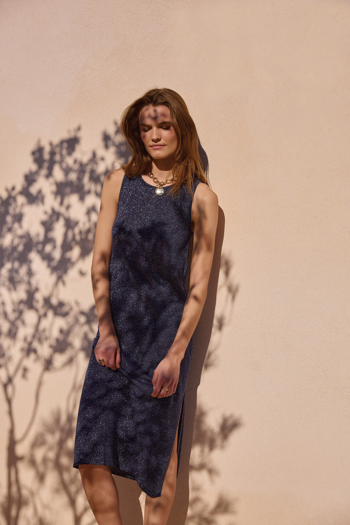 Robe Persil marine irisé