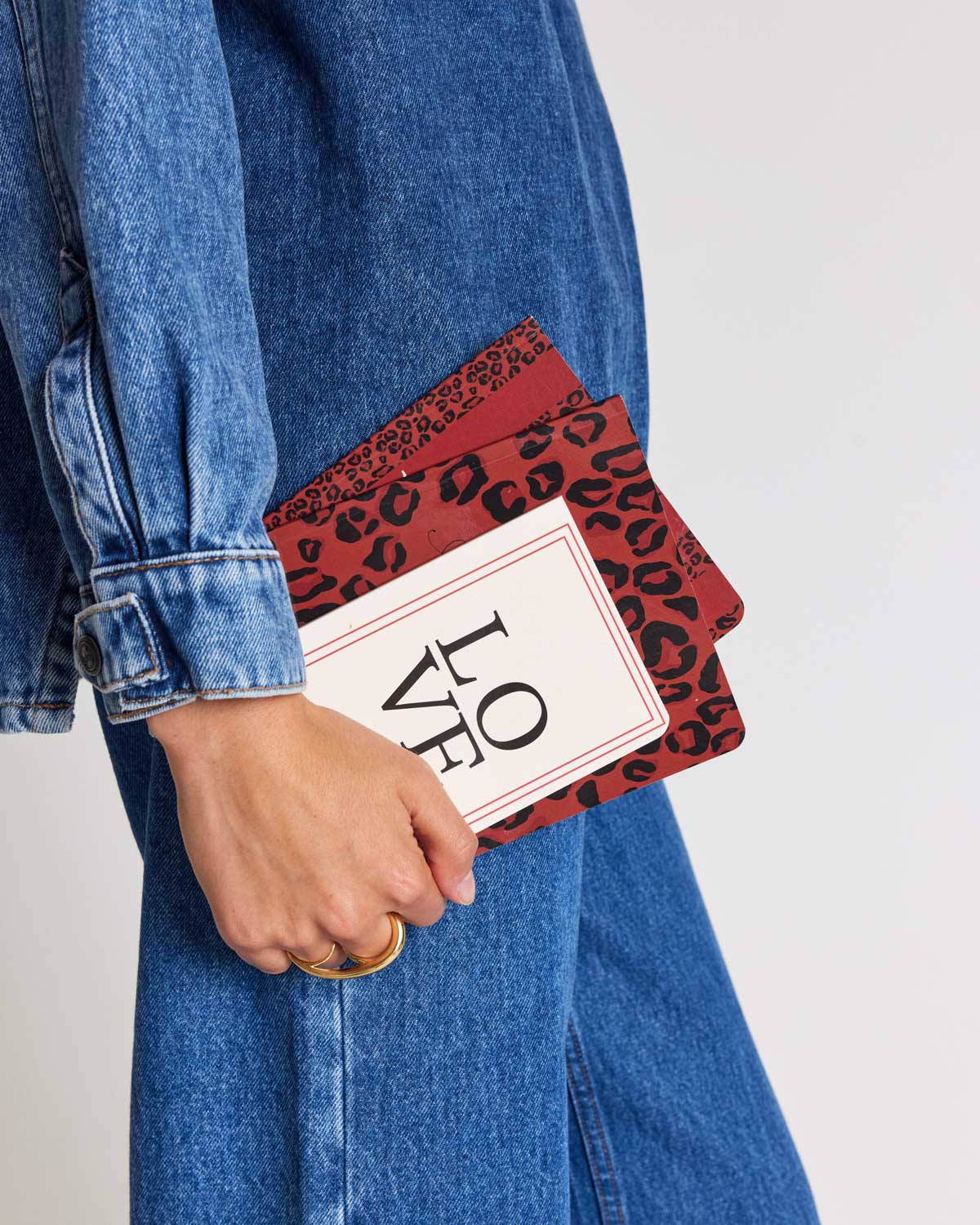 Carnet A5 léopard rouge All you need is