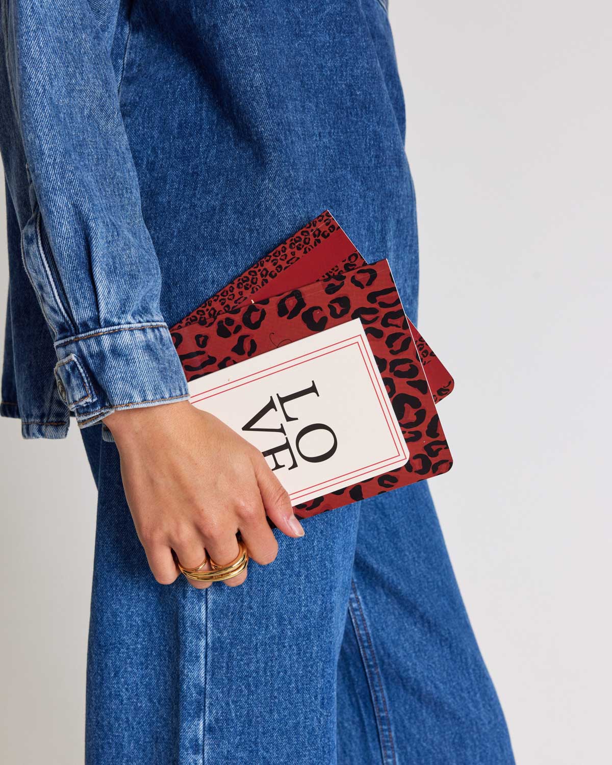 Carnet A5 léopard rouge All you need is