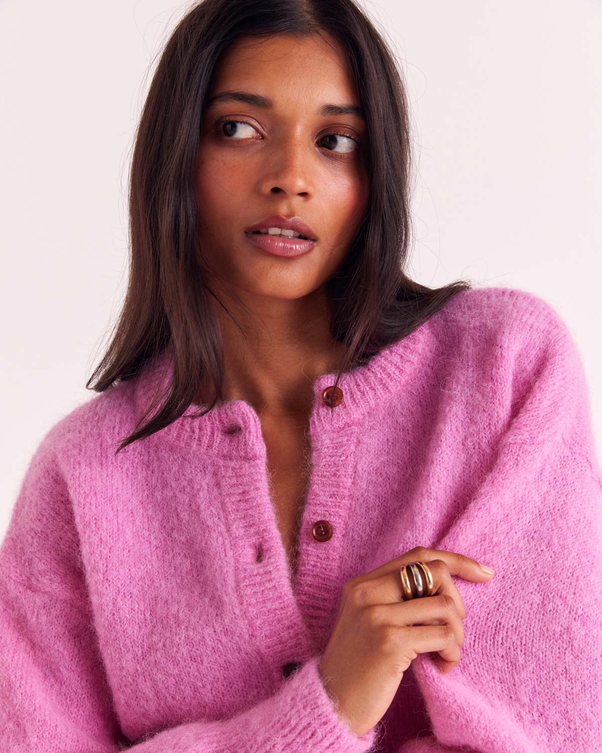 Cardigan Douceur rose