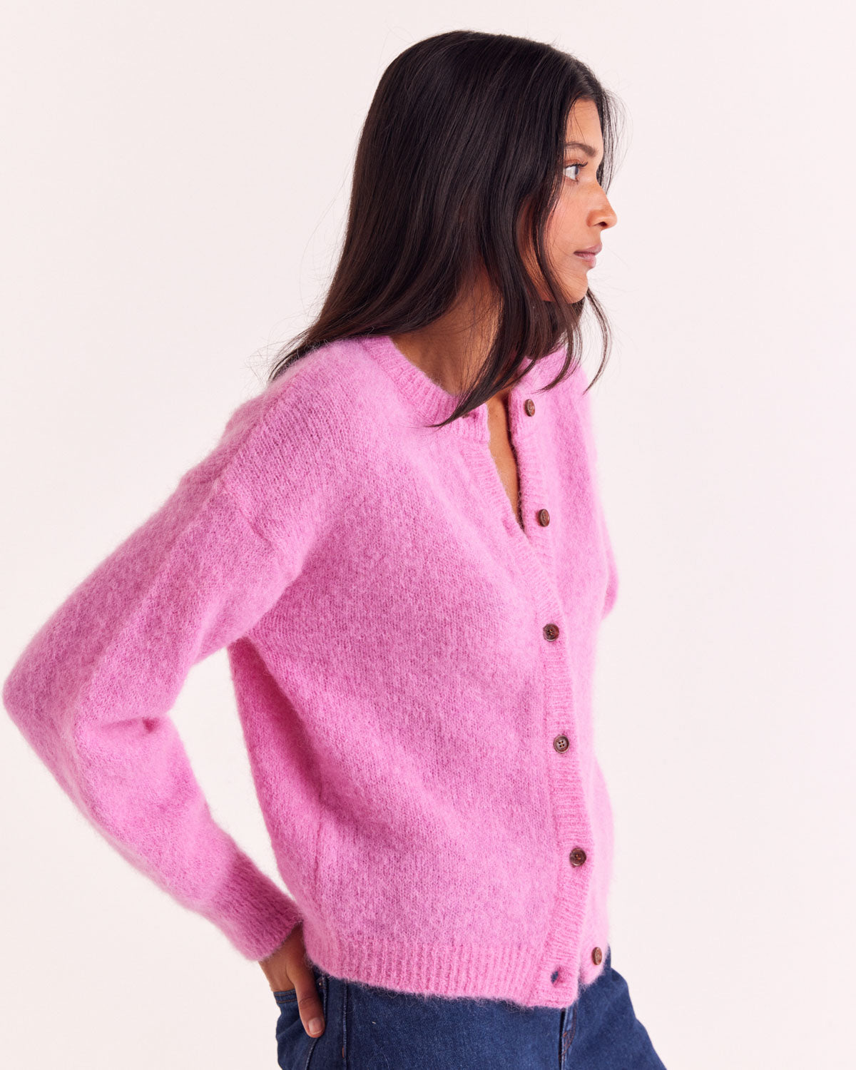 Cardigan Douceur rose