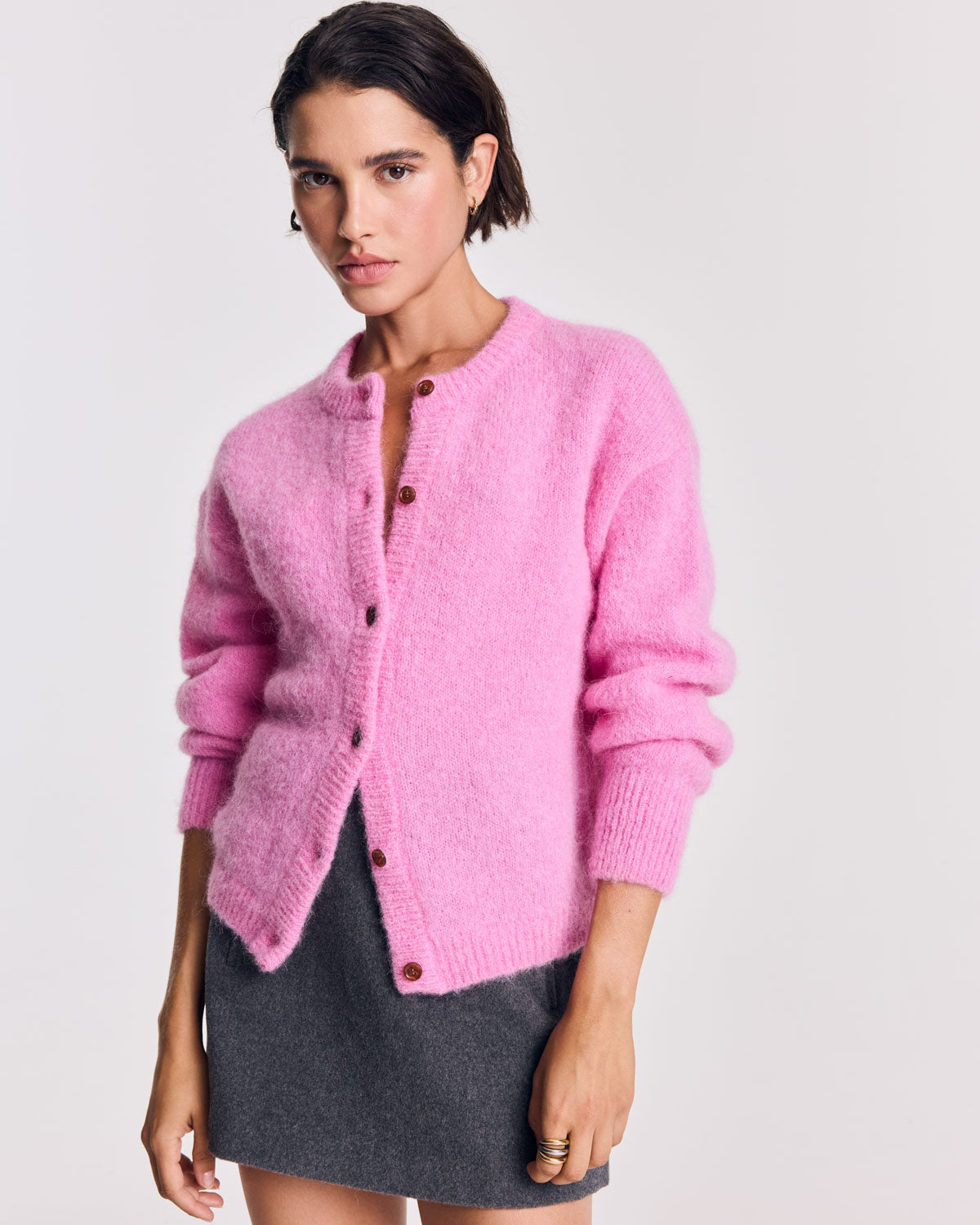 Cardigan Douceur rose