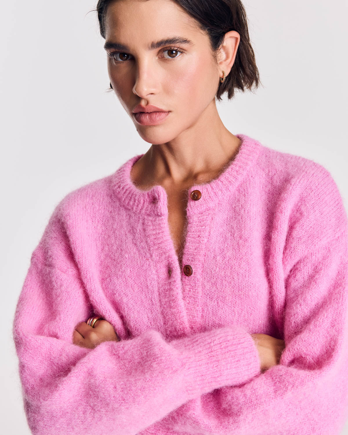Cardigan Douceur rose