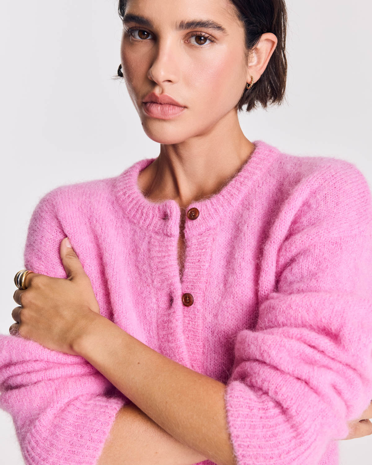 Cardigan Douceur rose