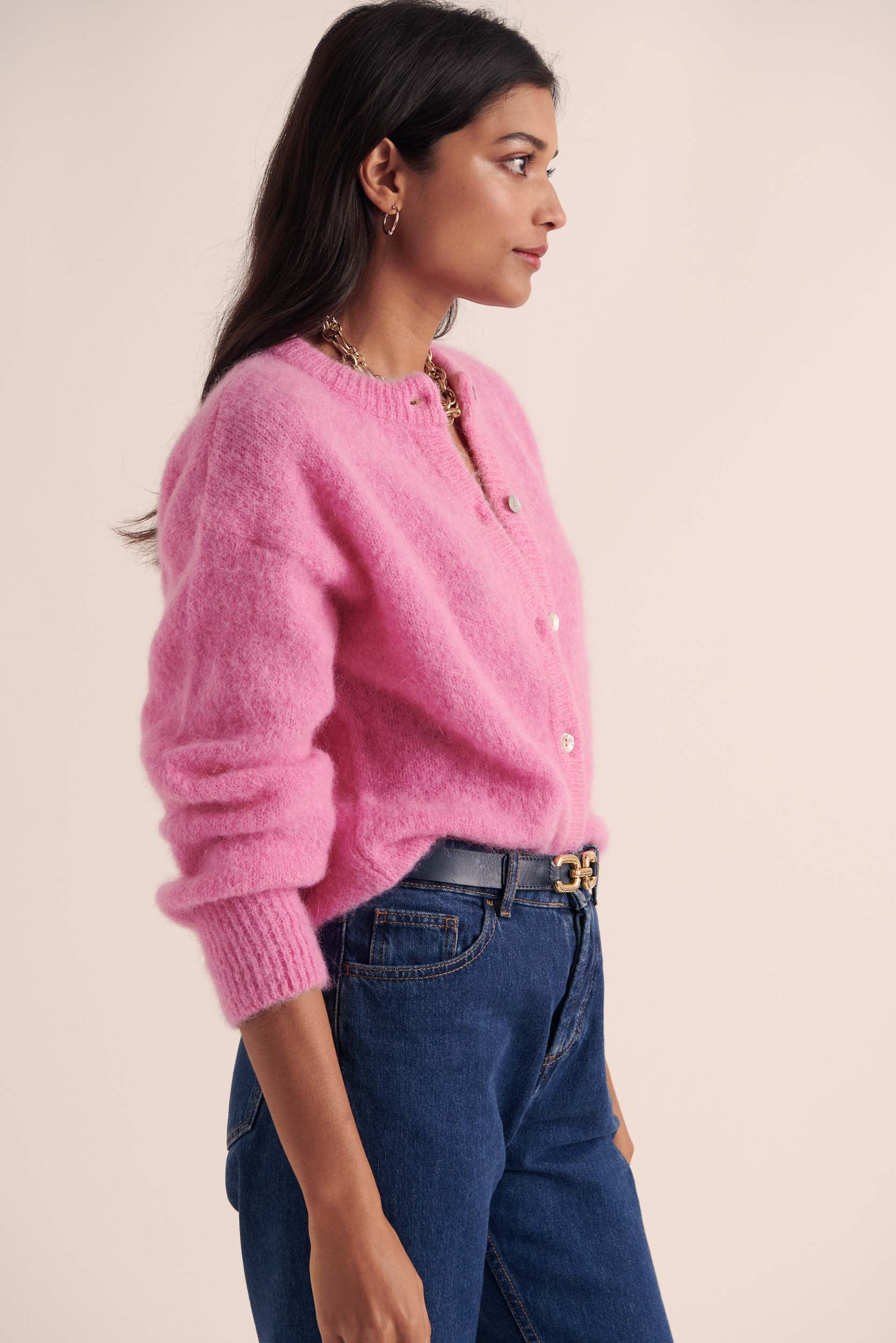 Cardigan Douceur rose