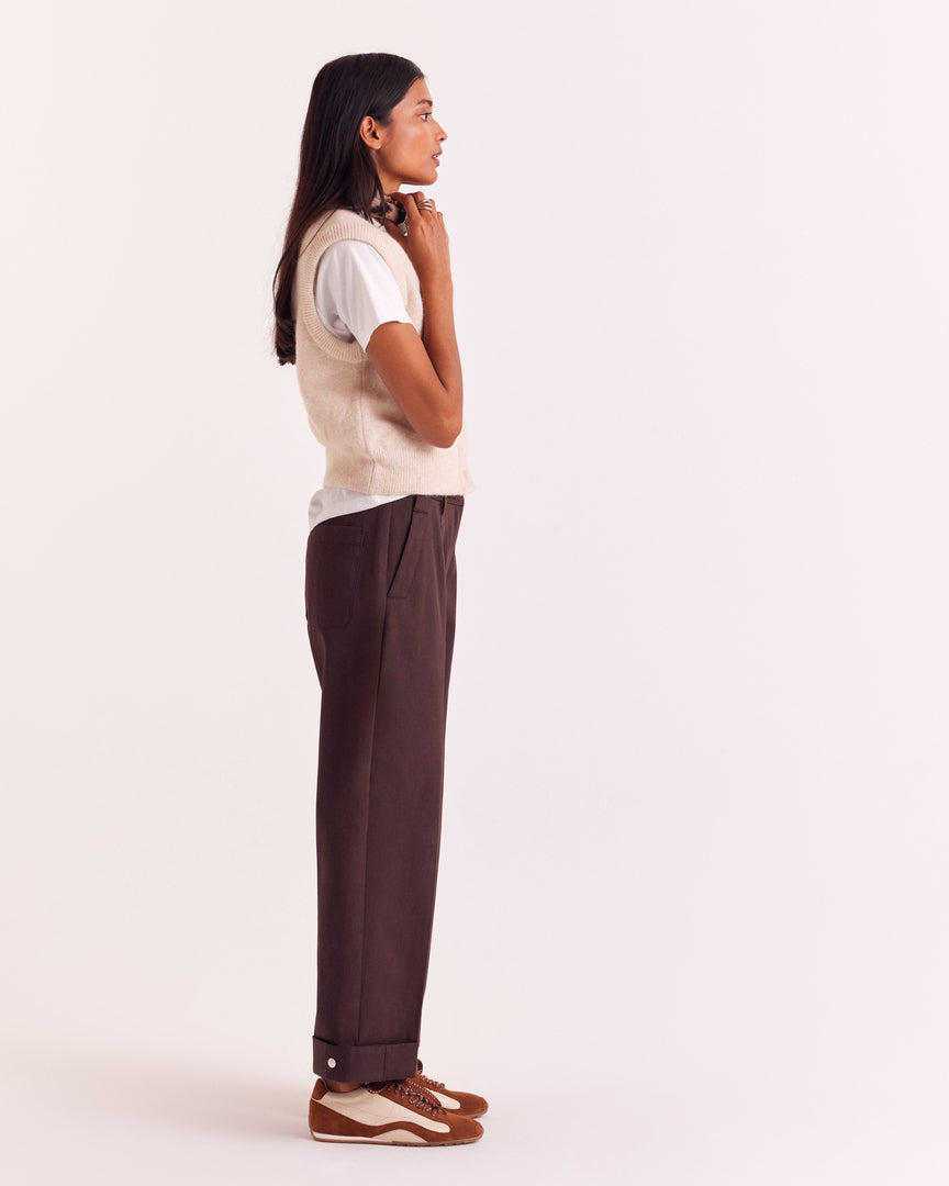 Pantalon Tristan chocolat