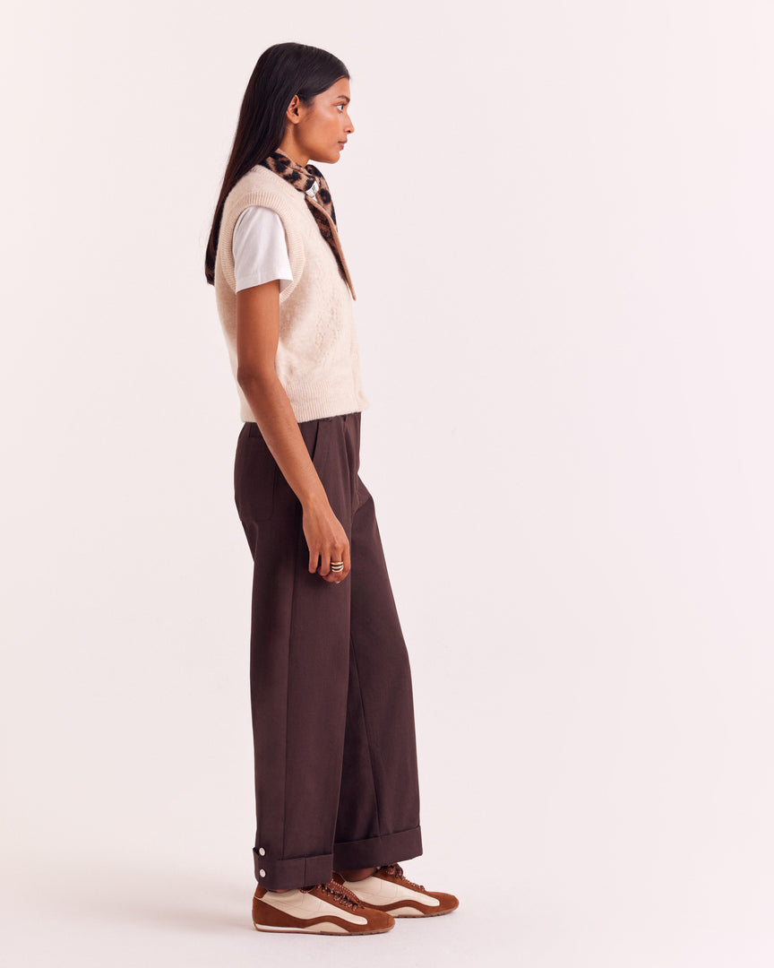 Pantalon Tristan chocolat