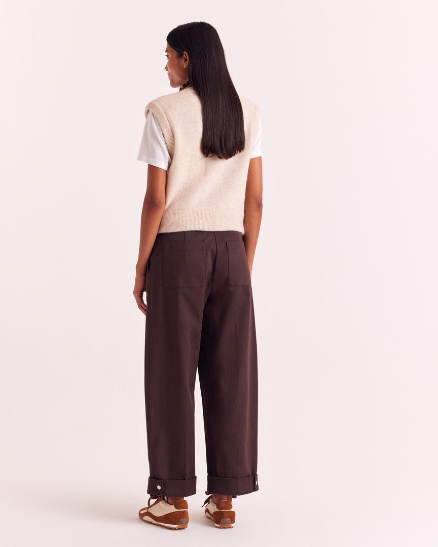 Pantalon Tristan chocolat
