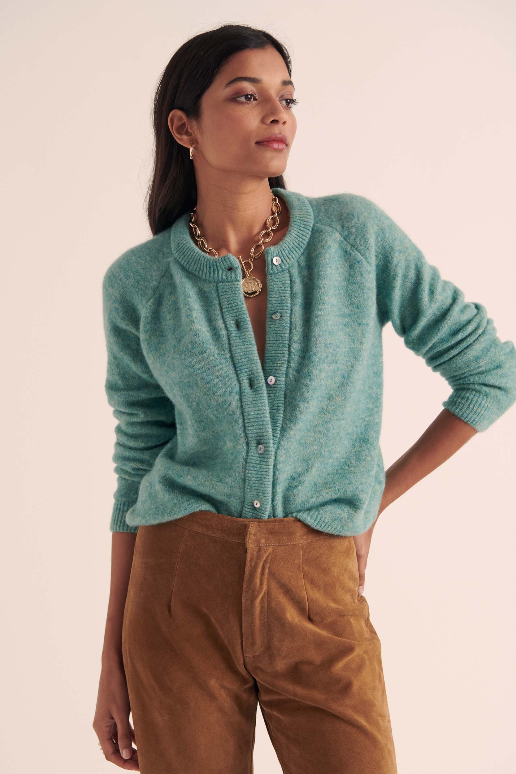 Pantalon Selby croute camel