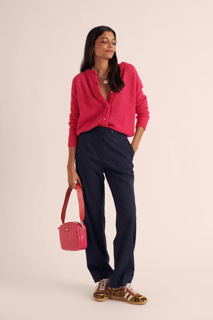 Pantalon Dan rayures marine