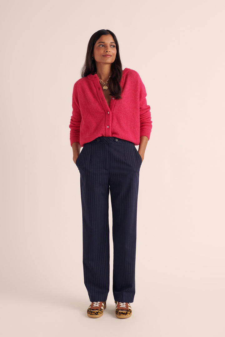 Pantalon Dan rayures marine